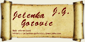 Jelenka Gotović vizit kartica